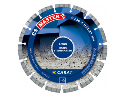 Carat zaagblad Beton CS Master &Oslash; 230x22,23mm CSM2303000