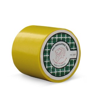 Tape PVC geel 50 mm 